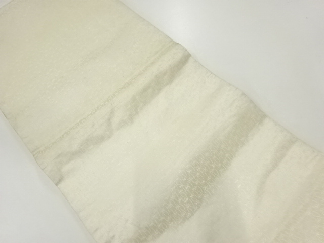 JAPANESE KIMONO / ANTIQUE MARU OBI / SILK / WOVEN BAMBOO GRASS